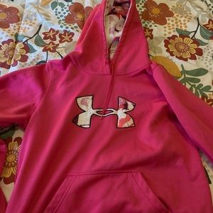 Under armour pink hoodie